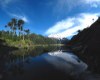 CHILE property The private lake Laguna Blanca from one of the beaches